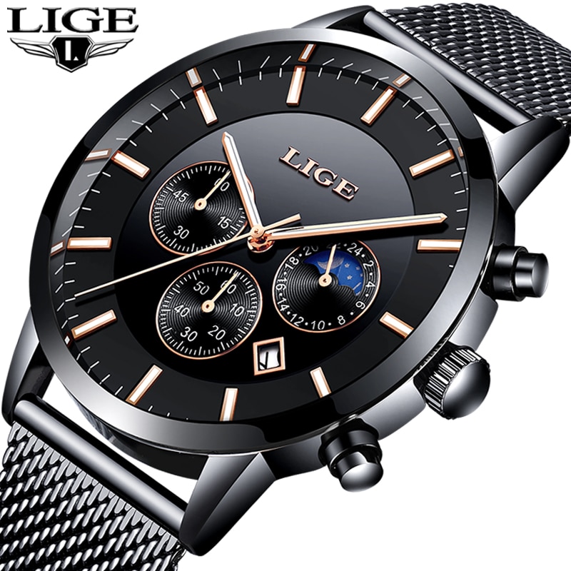 Водонепроницаемые часы Slim Mesh Steel LIGE9893