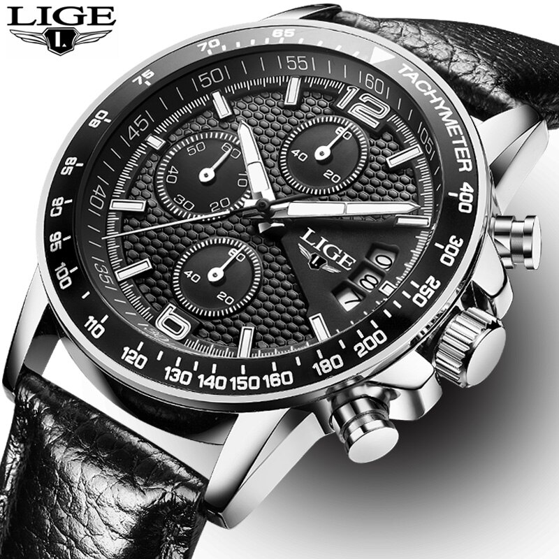 Водонепроницаемые часы с хронографом LIGE0002